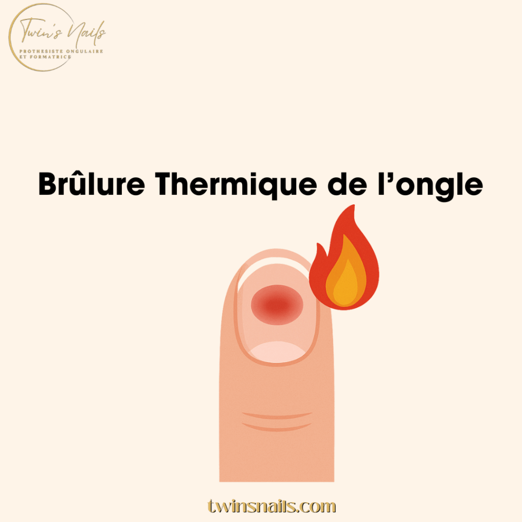 BRULURE THERMIQUE DE L'ONGLE