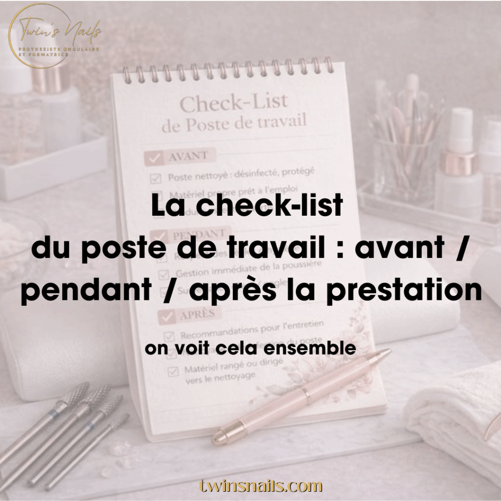 LA CHECK-LIST DU POSTE DE TRAVAIL : AVANT/PENDANT/APRÈS LA PRESTATION