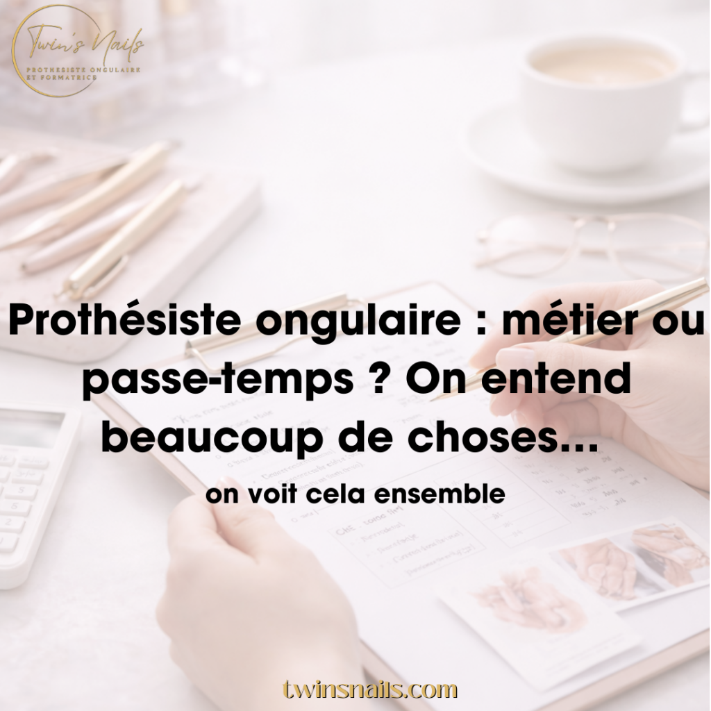 PROTHÉSISTE ONGULAIRE : MÉTIER OU PASSE-TEMPS ? ON ENTEND BEAUCOUP DE CHOSES...