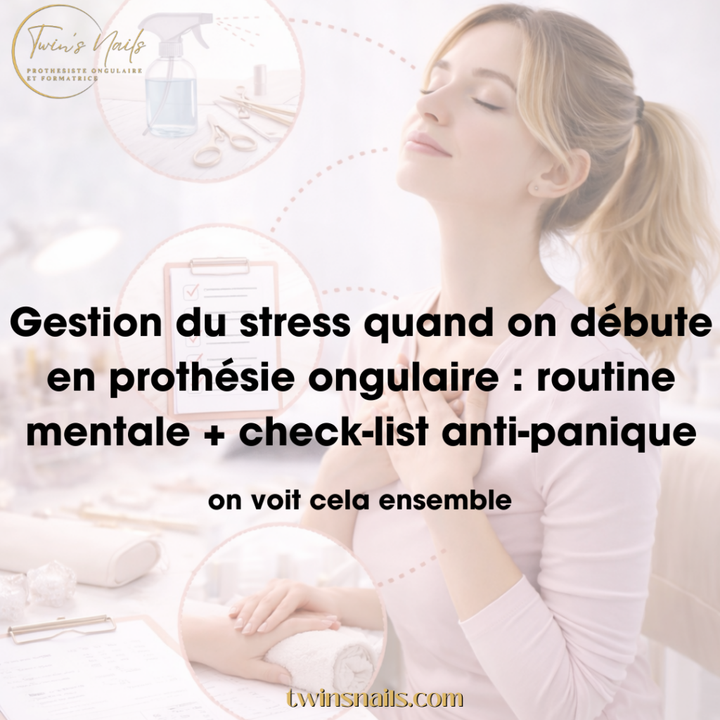 GESTION DU STRESS QUAND ON DÉBUTE EN PROTHÉSIE ONGULAIRE : ROUTINE MENTALE + CHECK-LIST ANTI-PANIQUE