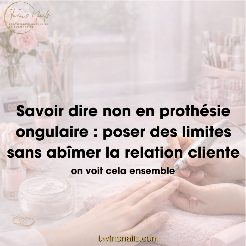 SAVOIR DIRE NON EN PROTHÉSIE ONGULAIRE : POSER DES LIMITES SANS ABÎMER LA RELATION CLIENTE