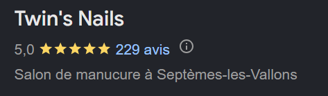 prothesiste ongulaire avis google certifié